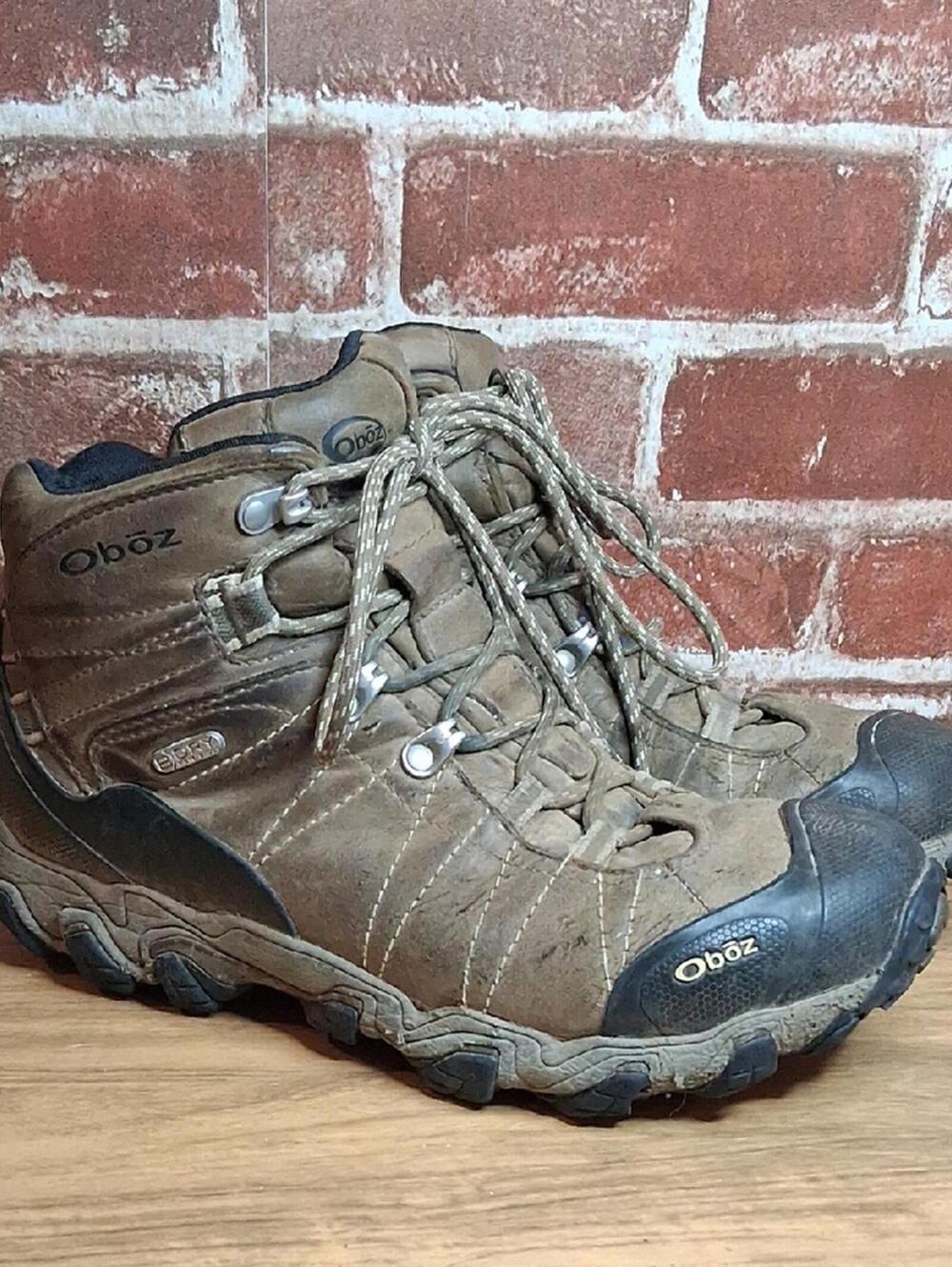 Oboz Bridger Mid Boots Womens Size 8.5 Leather Hiking Trail